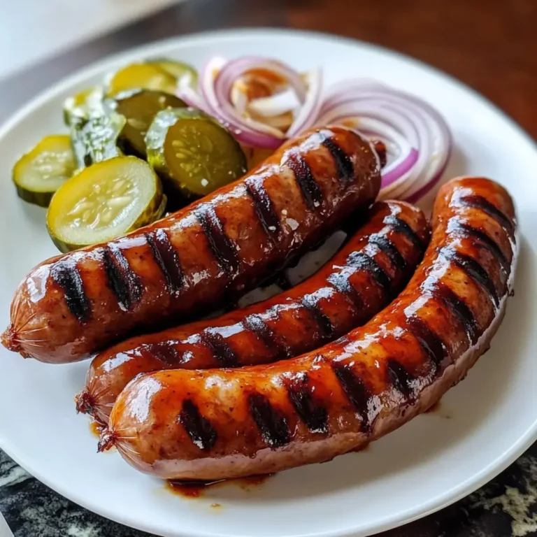 BBQ-Wurst mit Glasur