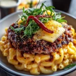 BBQ gezogene Rindfleisch Mac und Kyse