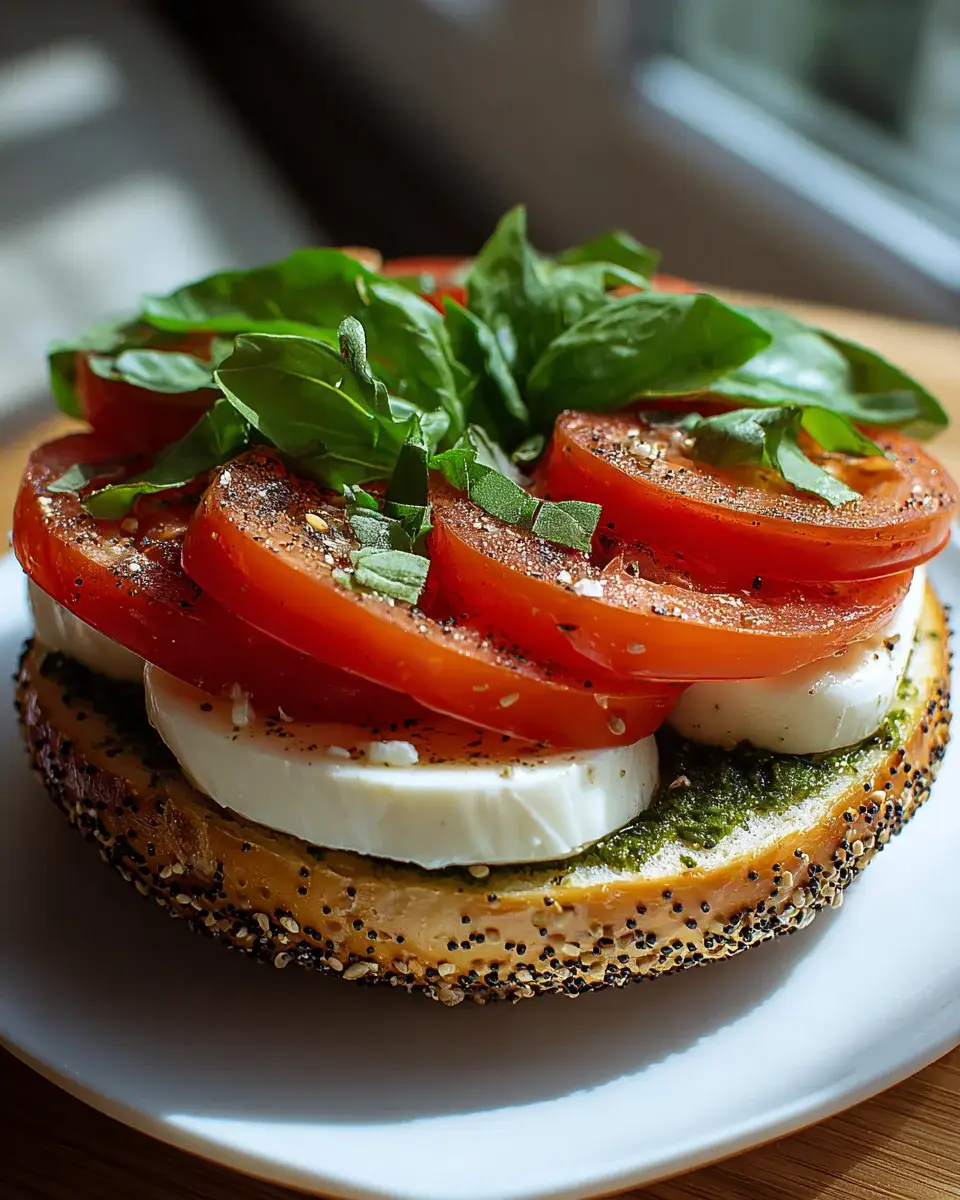 Bagel Tomate Mozzarella Rezept