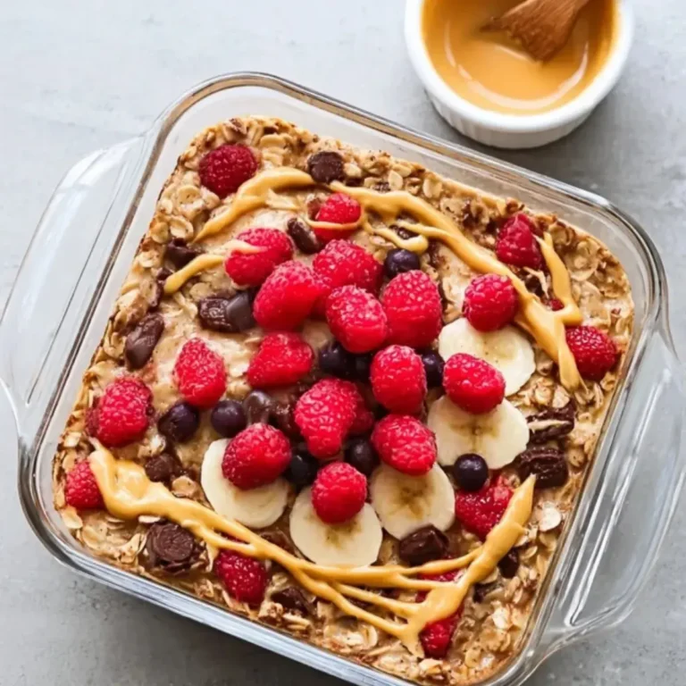 Baked Oatmeal Haferflockenauflauf mit Früchten