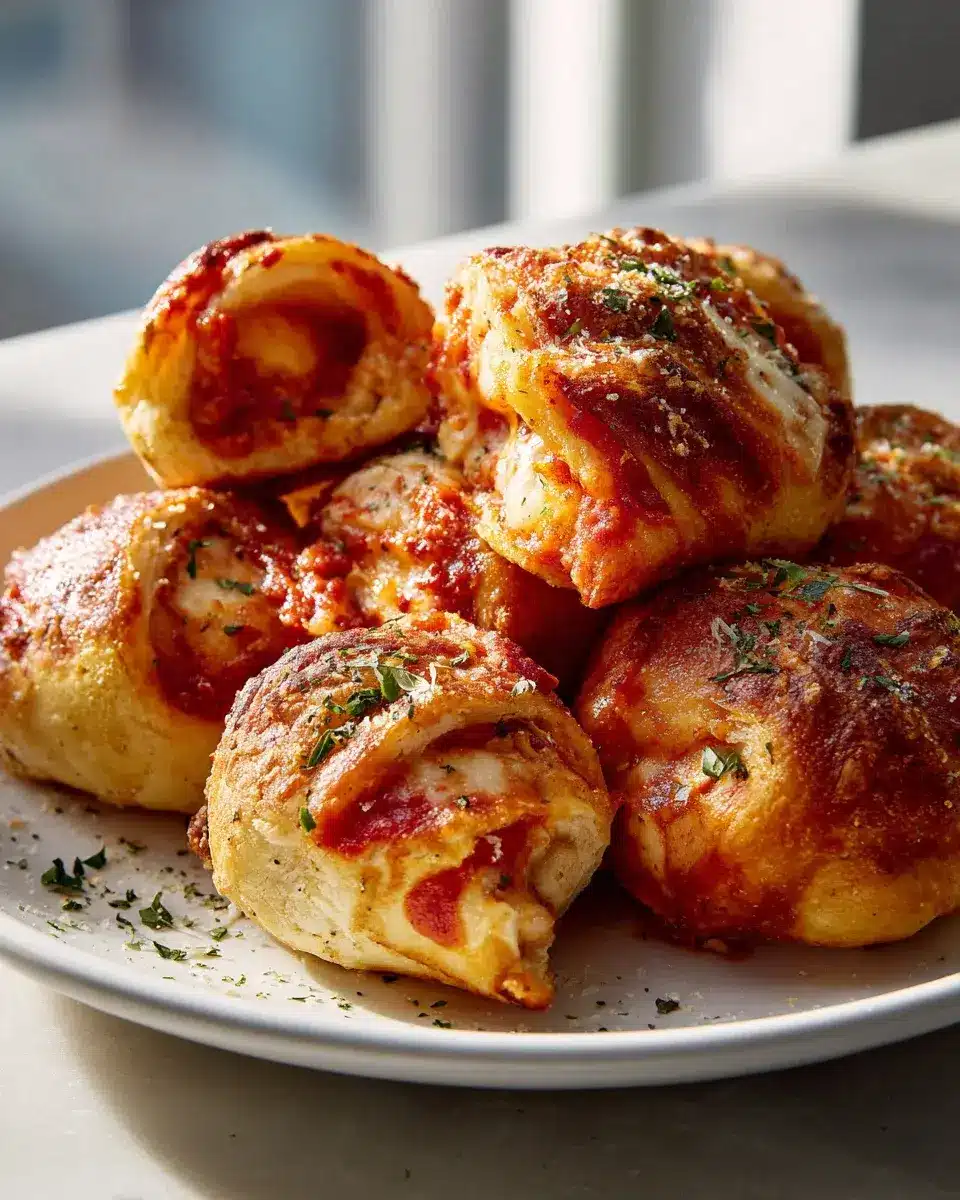Baked Pizza Rolls Tomatensauce