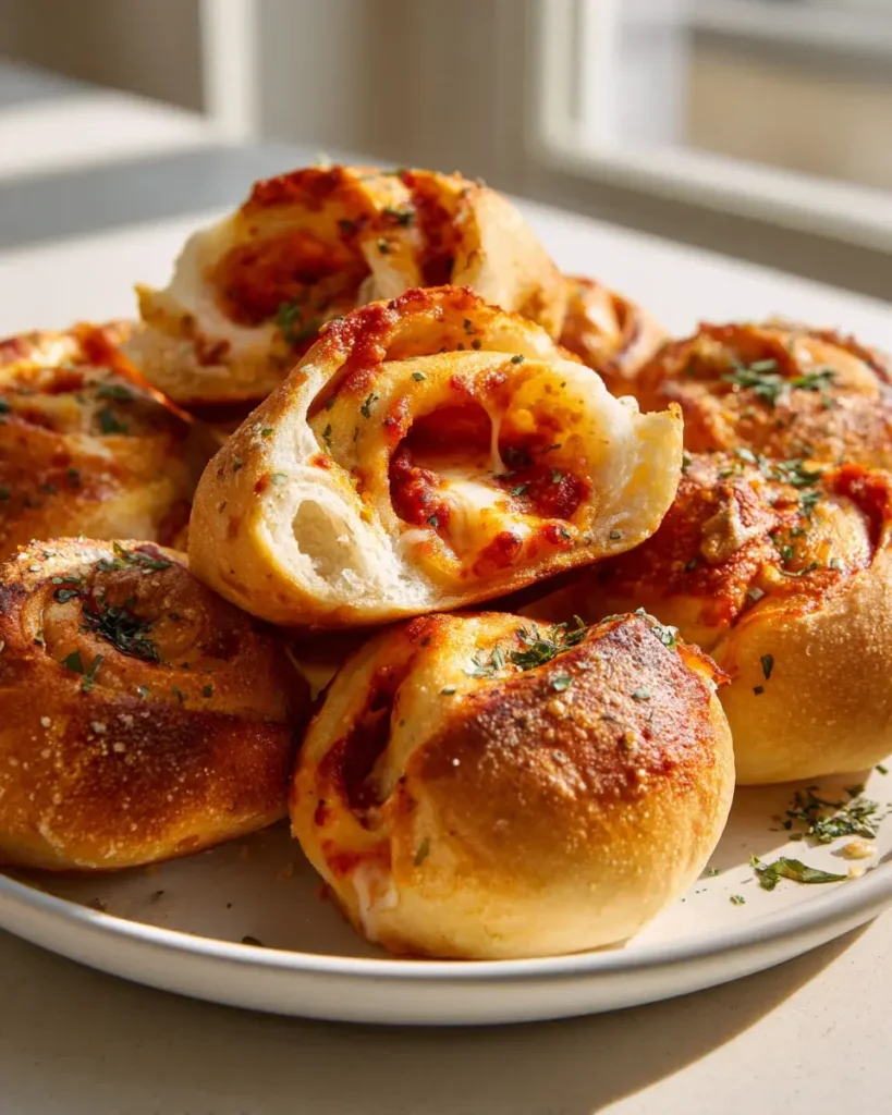 Baked Pizza Rolls Tomatensauce