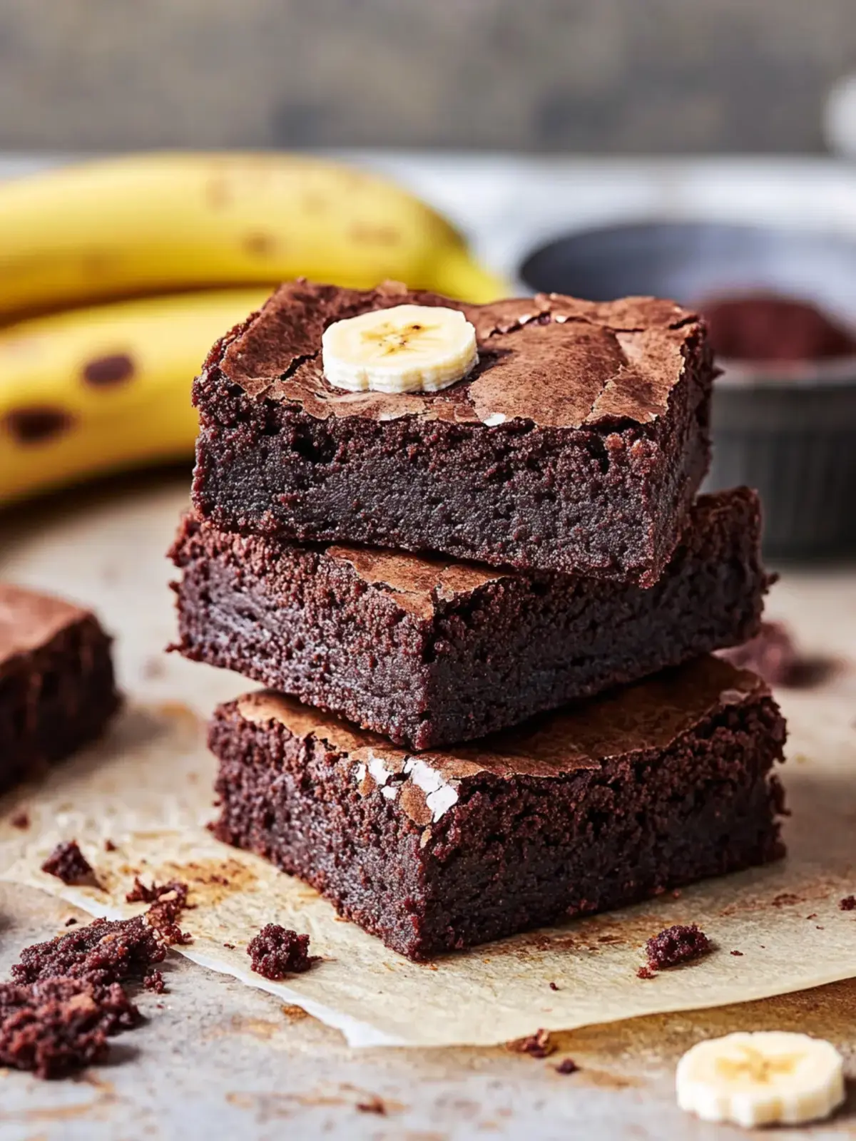 Bananenbrot-Brownies
