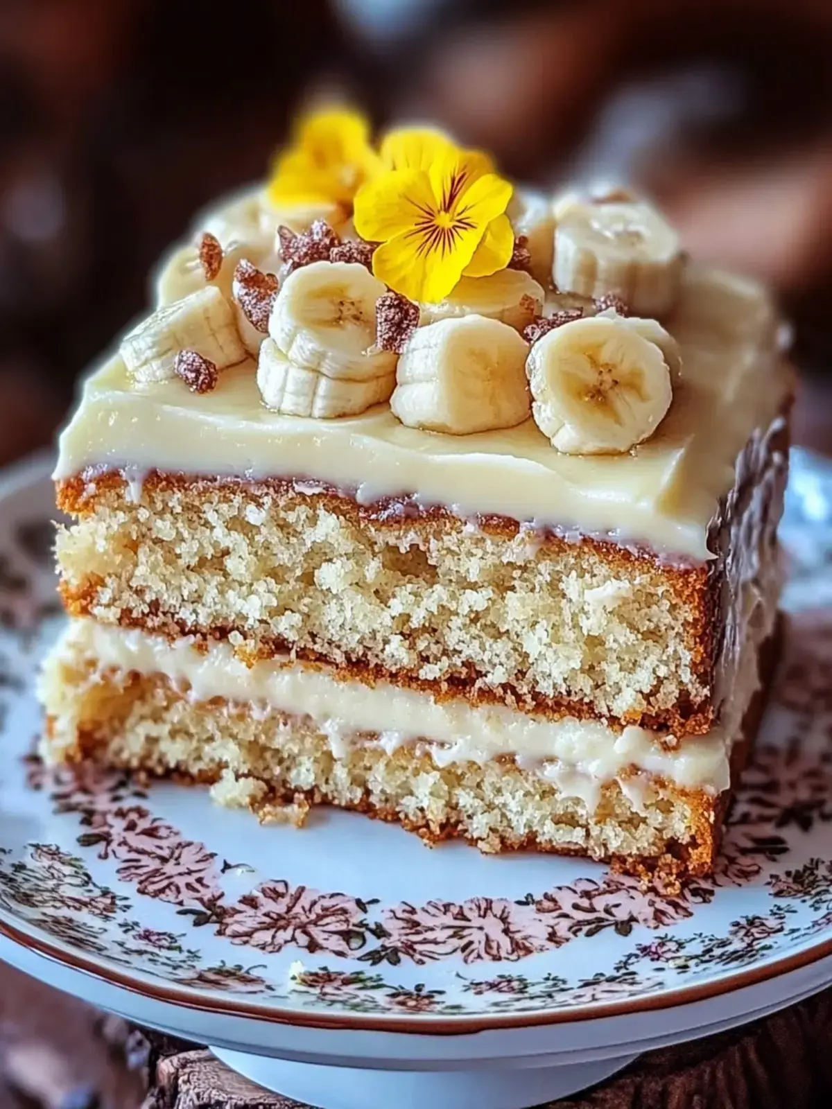 Bananenbrotkuchen mit Frischkyse Frosting