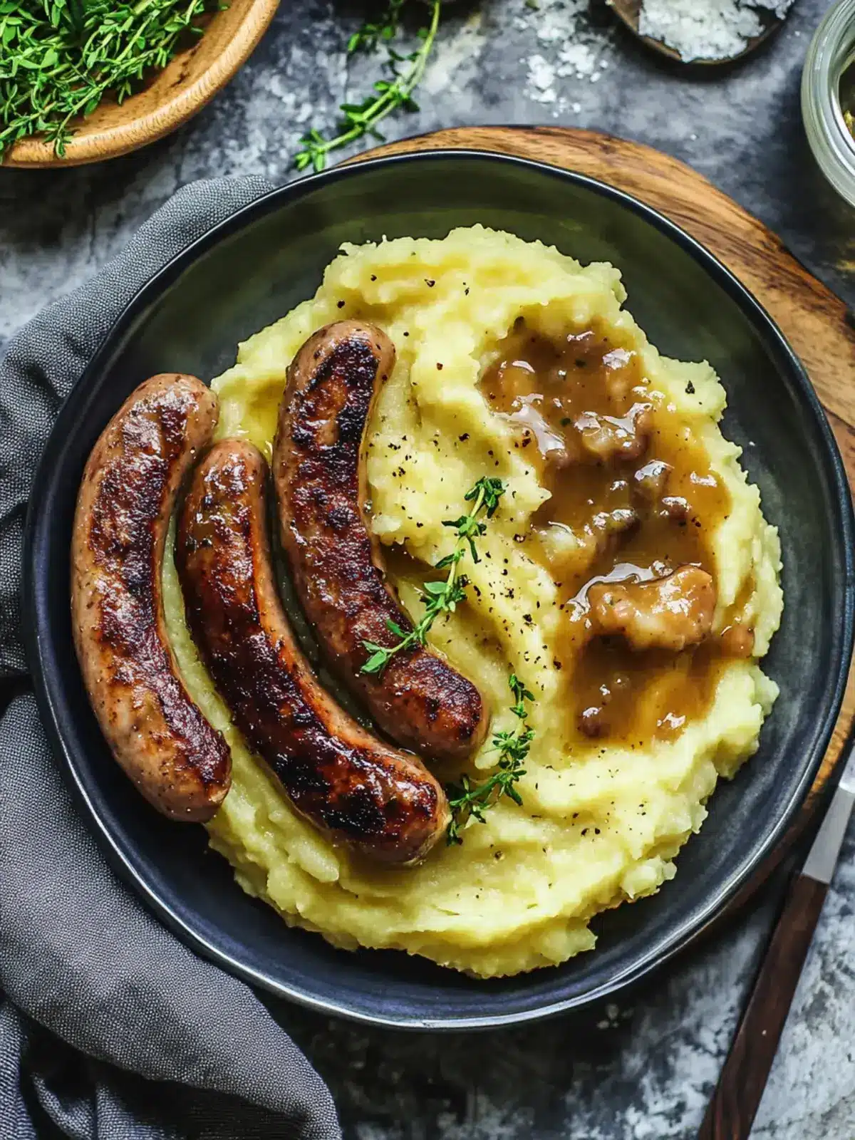 Bangers und Mash Rezept