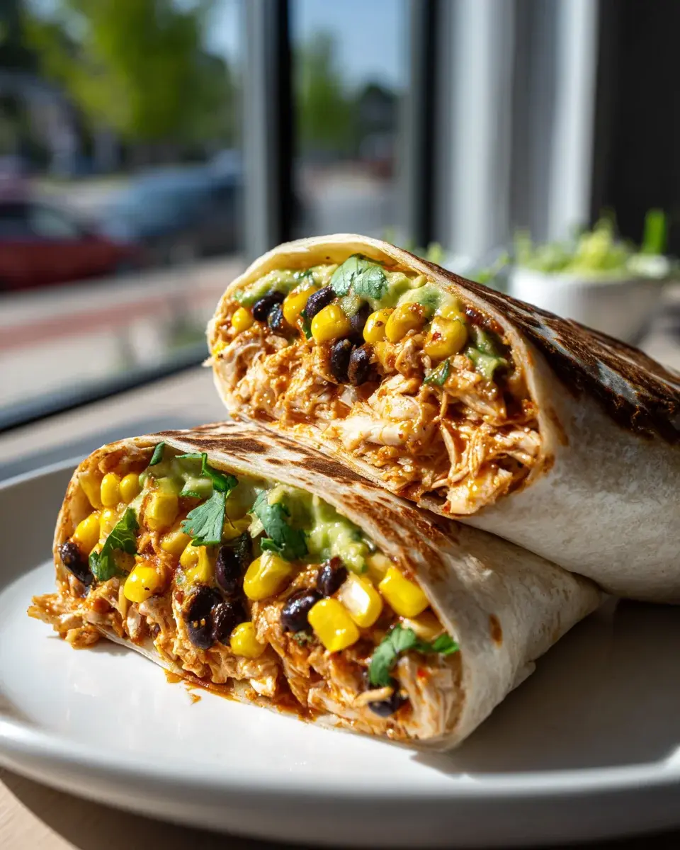 Bbq Hyhnchen Burritos Mais Bohnen