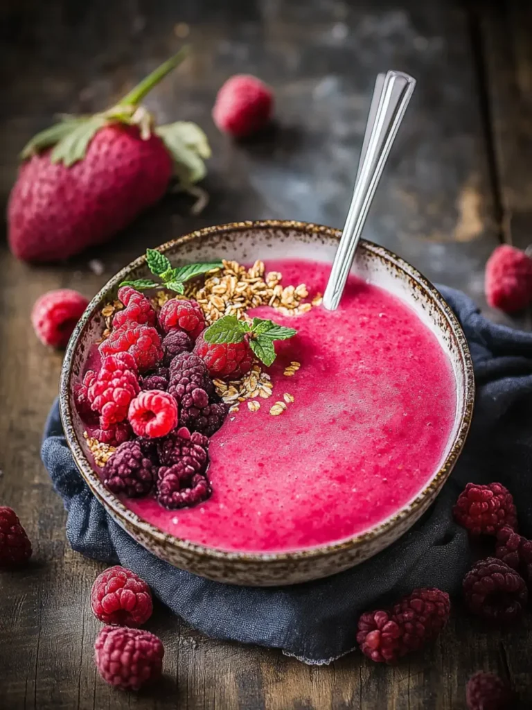 Beeren-Beta-Smoothie-Schüssel
