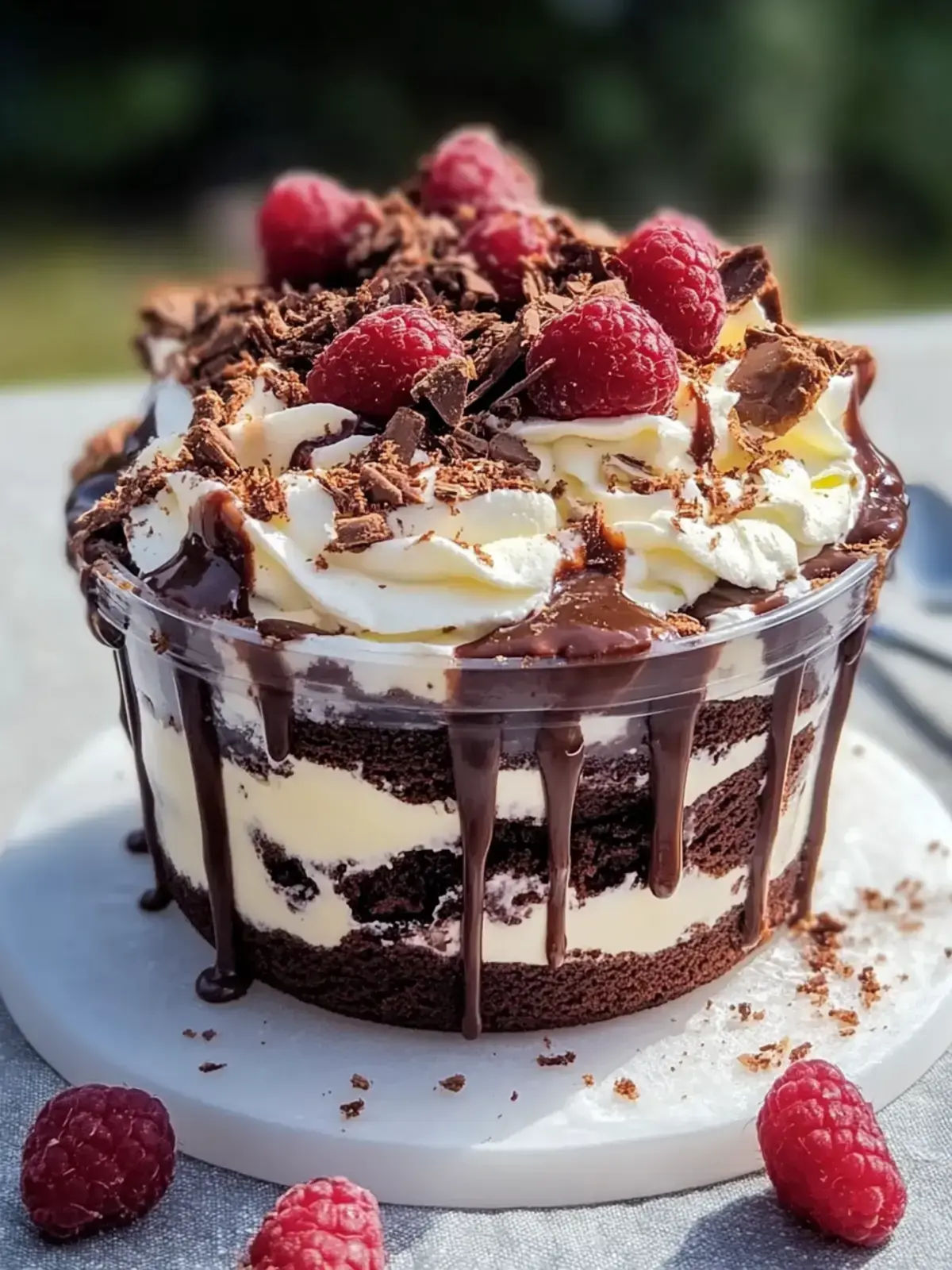 Beladene Brownie Kysekuchen Tassen