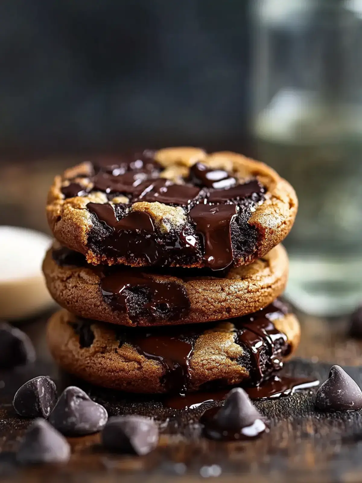 Beste Schokoladenkekse mit Brownie-Schicht