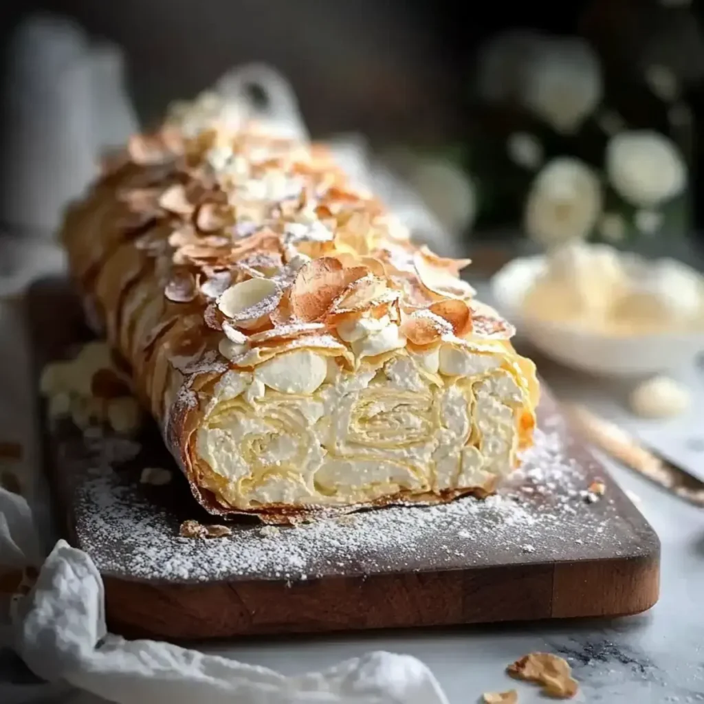 Bienenstich Biskuitrolle