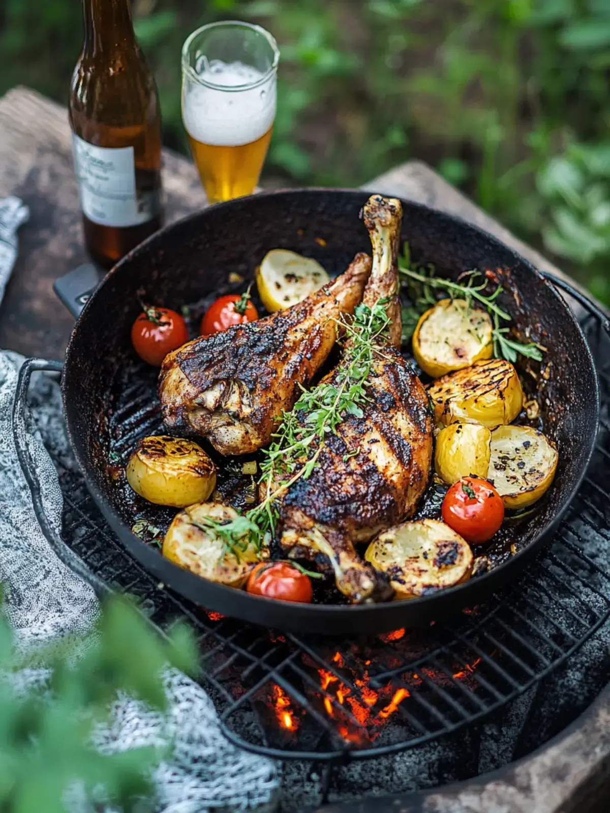 Bierdosenhyhnchen vom Grill