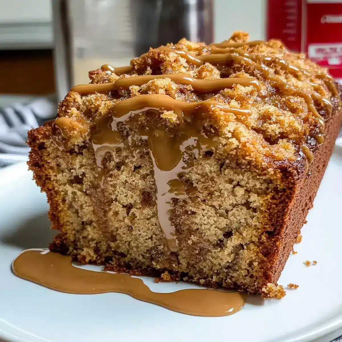 Biscoff Bananenbrot mit Keksbutter