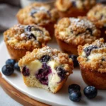 Blaubeer Muffins Rezept Cheesecake Crum