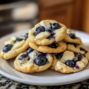 Blaubeeren-Käsekuchen-Kekse