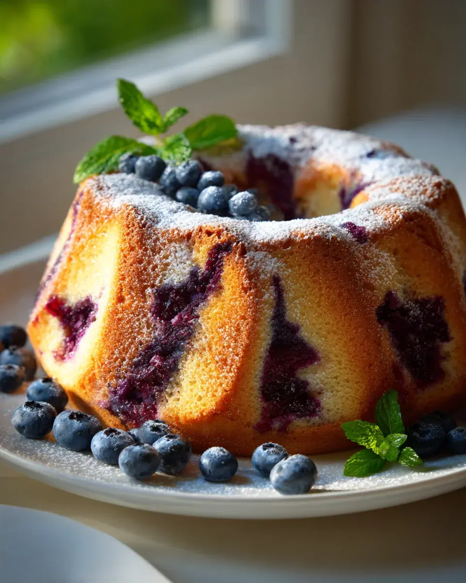 Blueberry Quark Yogurt Cakes