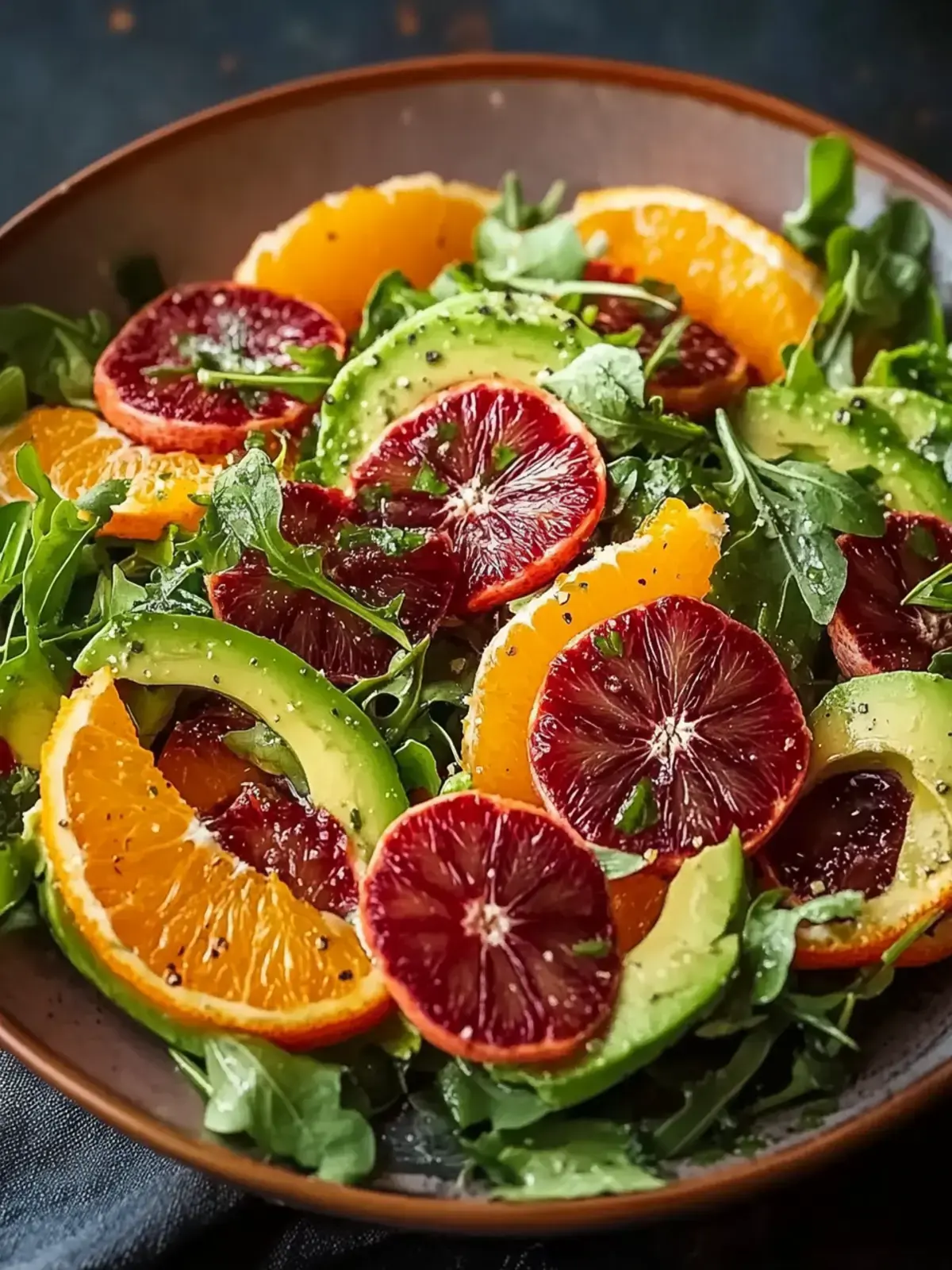 Blutorange Avocado Salat