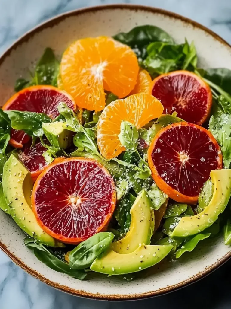 Blutorange Avocado Salat