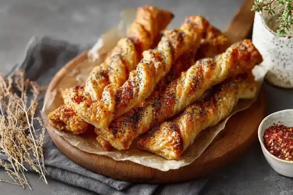 Blätterteigstangen herzhaft