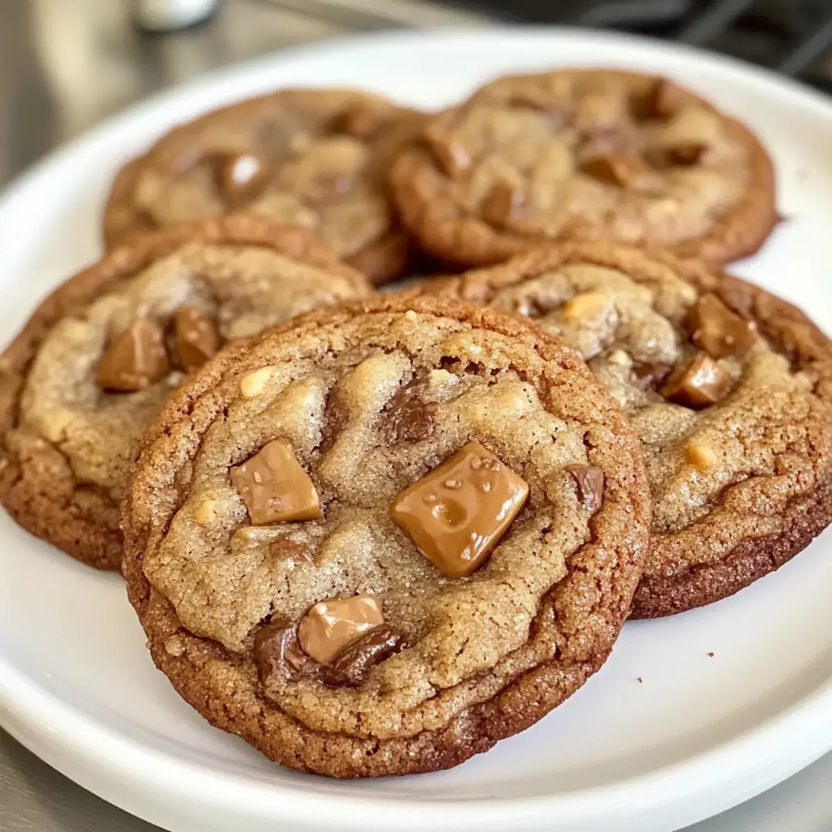 Braune Butter Kaffee Toffee Kekse