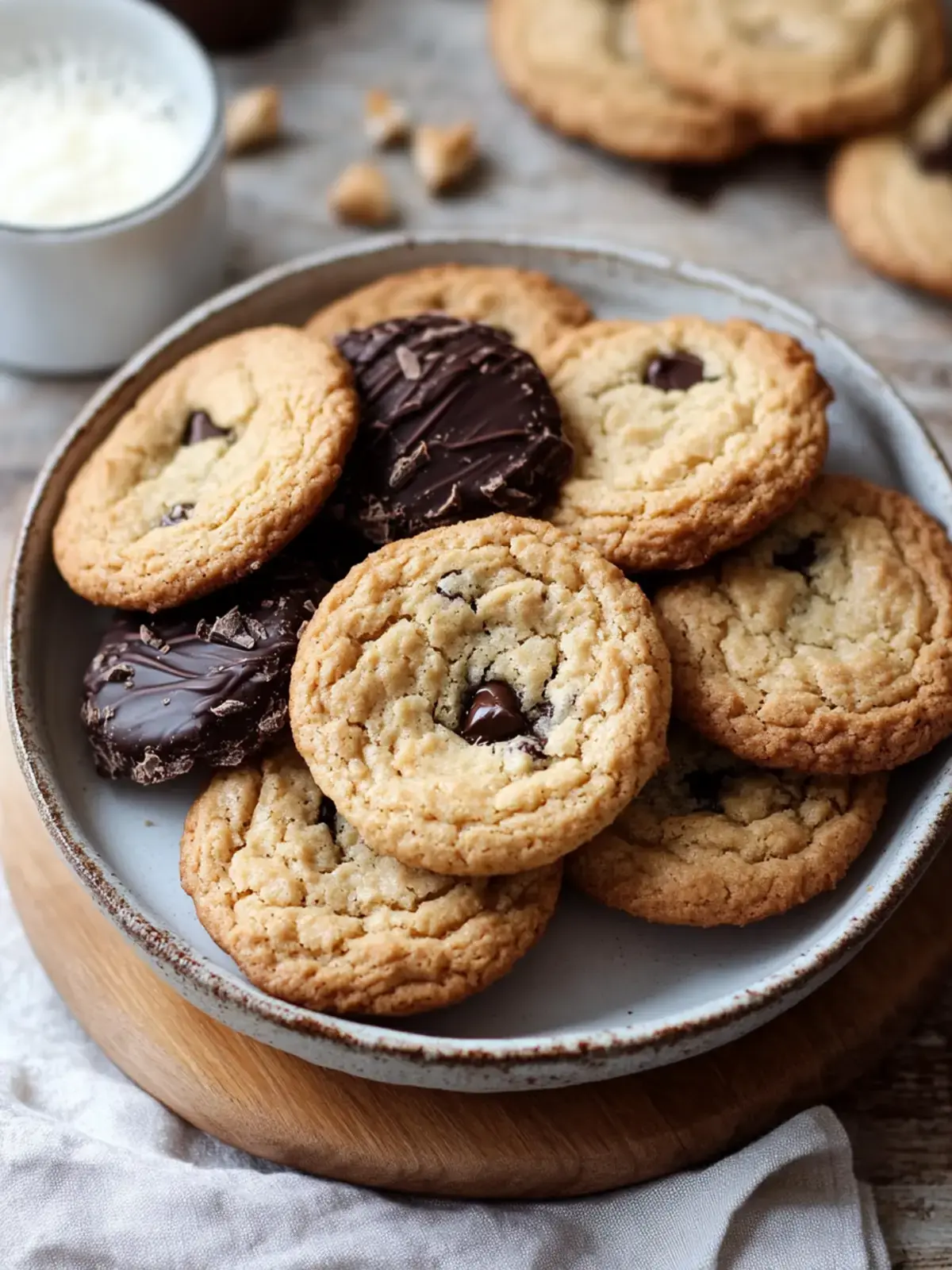 Braune Butter Schokoladenkekse