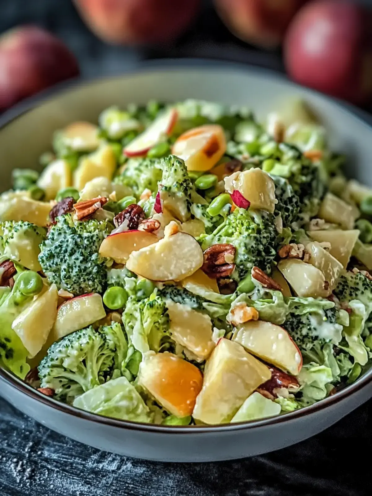 Brokkoli Apfel Crunch Salat