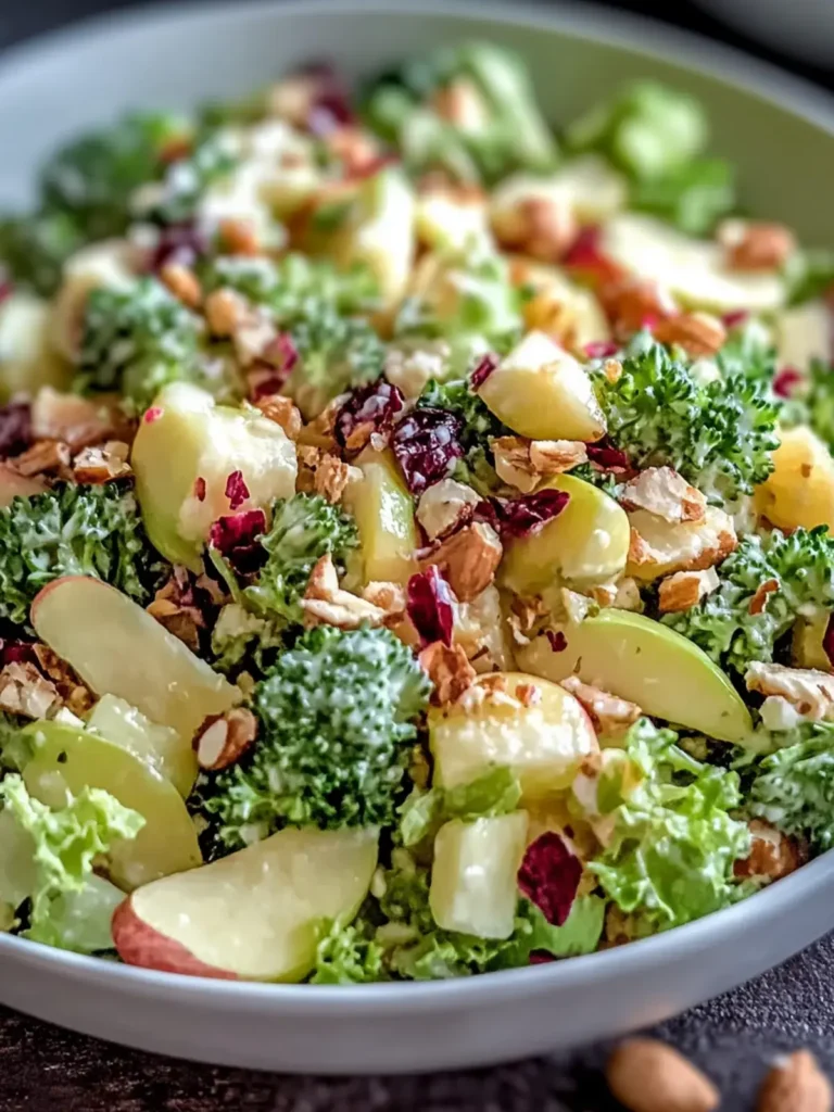 Frischer Brokkoli-Apfel-Crunch-Salat für gesunde Genussmomente