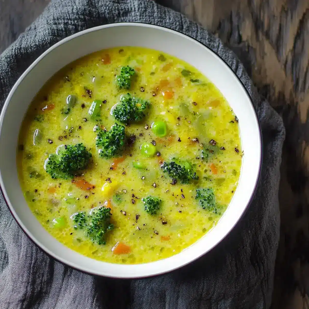Brokkoli Lauch Suppe mit Kurkuma