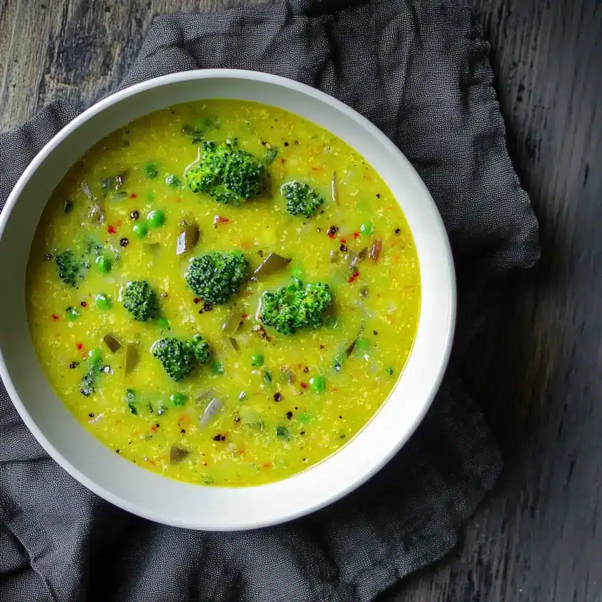Brokkoli Lauch Suppe mit Kurkuma