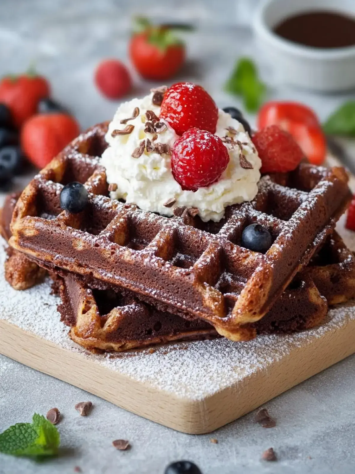 Brownie-Waffeln