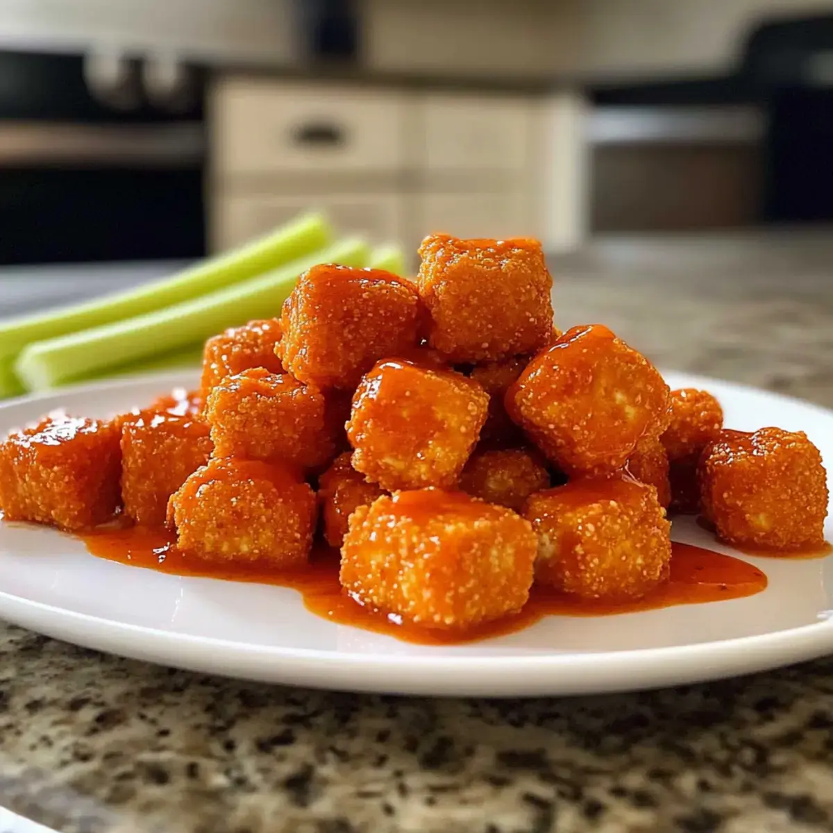Buffalo Tofu Nuggets Rezept