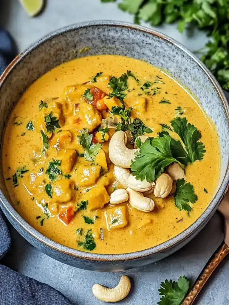 Butterbohnen-Curry cremiger Cashewsoße