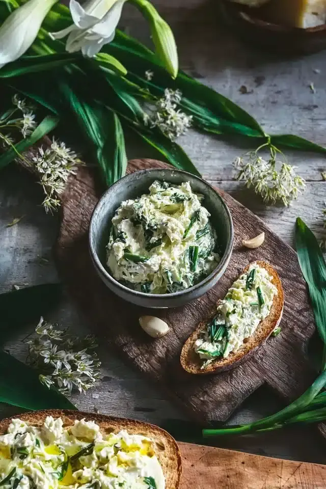 Bärlauch Feta Creme