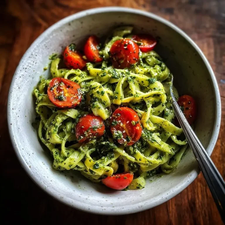 Bärlauchpesto mit frischer Pasta und Kirschtomaten – LNNRW