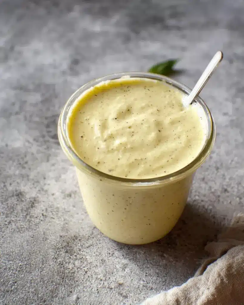 Caesar Dressing ohne Ei Sardellen