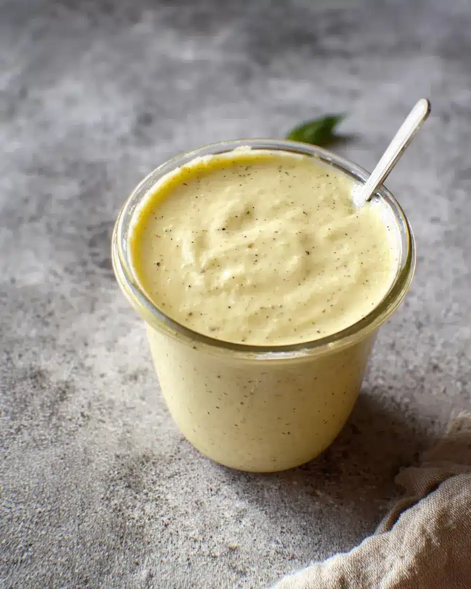 Caesar Dressing ohne Ei Sardellen