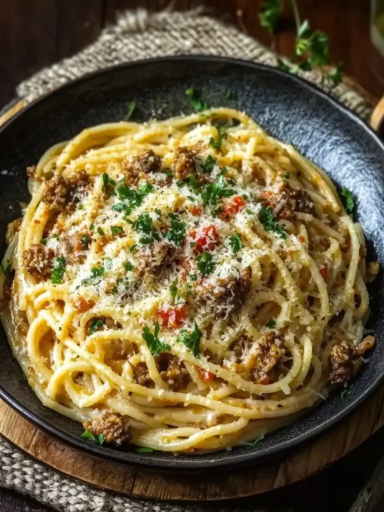 Cajun Rindfleisch Spaghetti