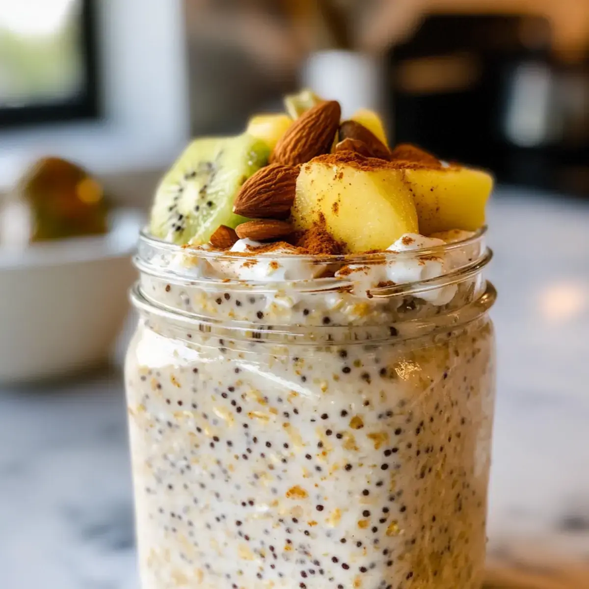 Chai-Gewürz Haferflocken über Nacht