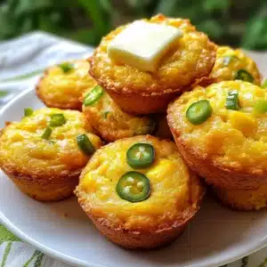 Cheddar Jalapeño Cornbread Muffins