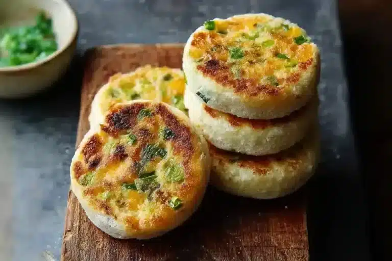 Cheddar Scallion English Muffins Rezept