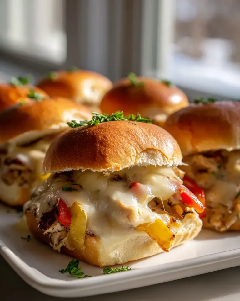 Chicken Cheesesteak Sliders
