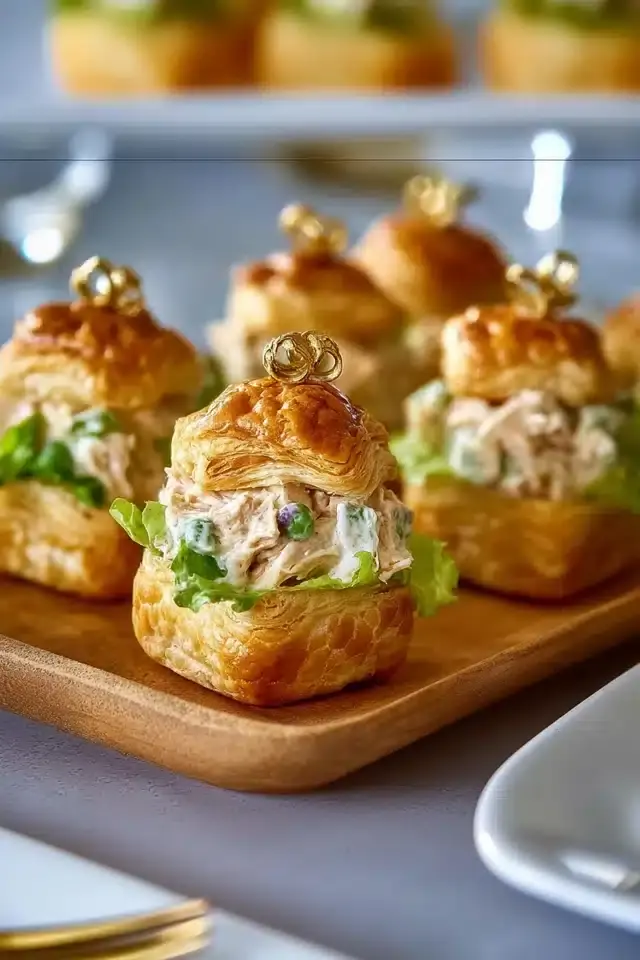 Chicken Salad Puffs