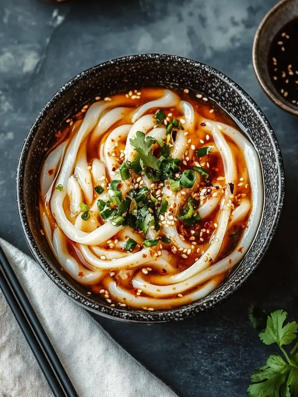 Chili-Öl Udon-Nudeln
