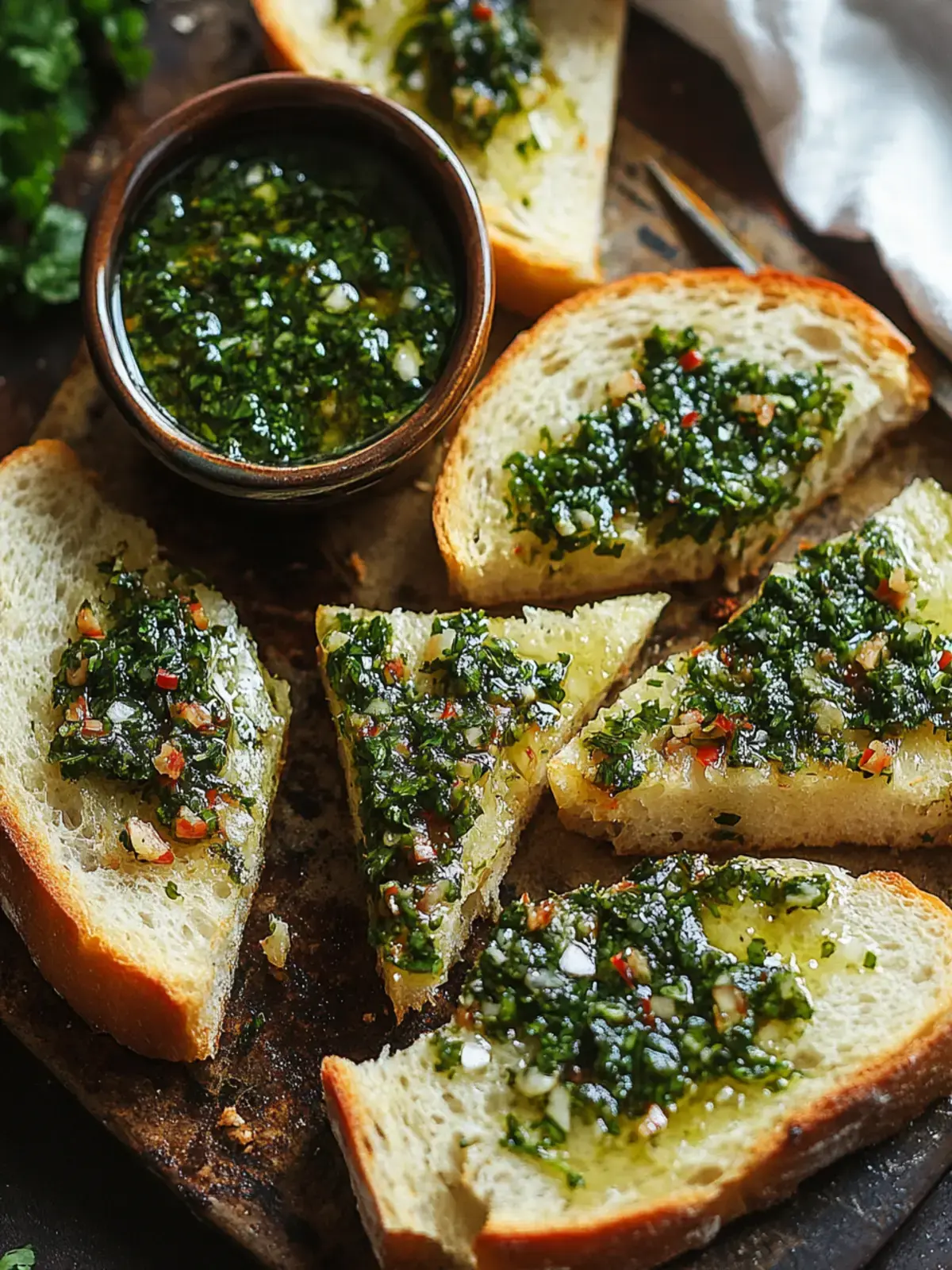 Chimichurri Knoblauchbrot