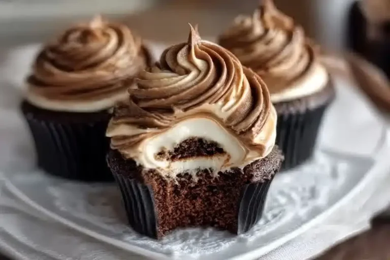 Chocolate Coffee Cream Cupcakes