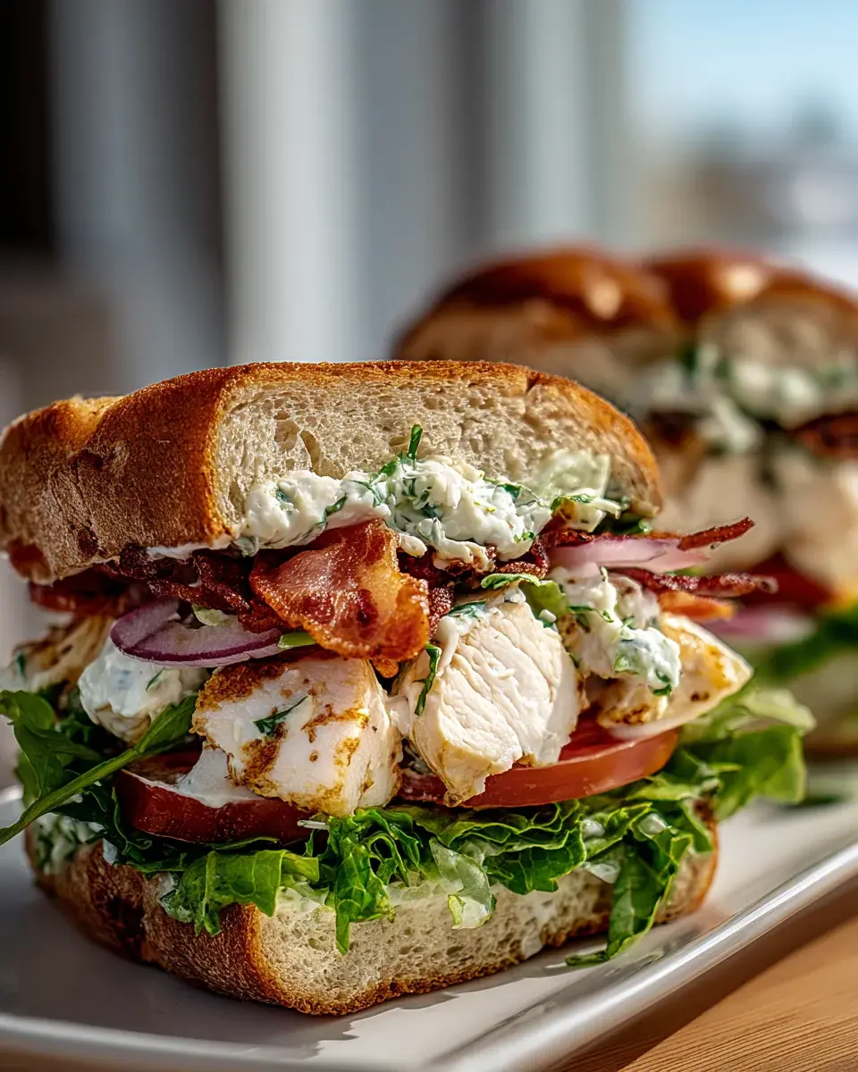 Chopped Chicken Beef Bacon Ranch Sandwich Minute Flavor Bomb