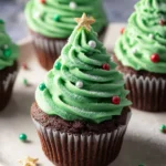 Christmas Tree Cupcakes