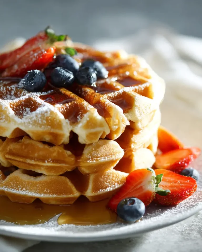 Klassische Buttermilchwaffeln Rezept – Luftig & Knusprig – Snackerra