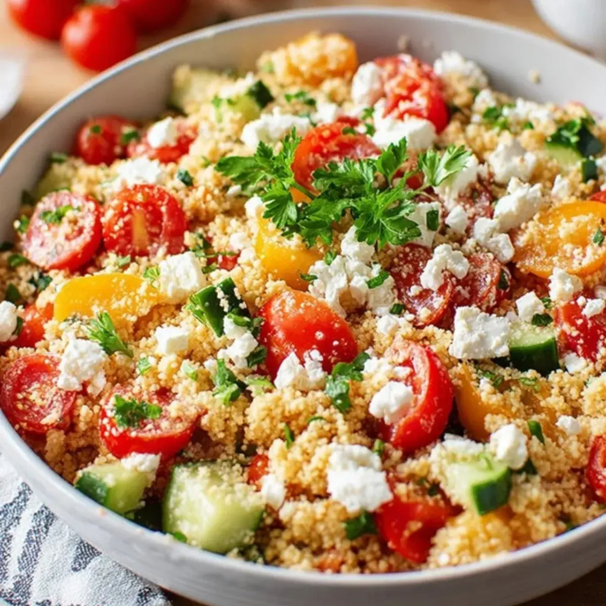 Couscous Salat mit Feta