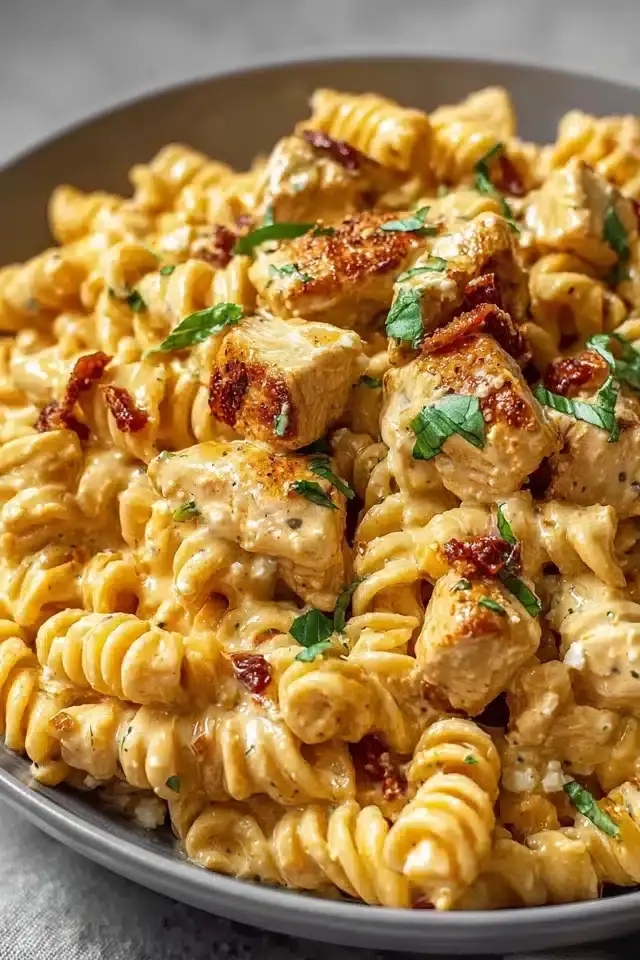 Creamy Chicken Feta Pasta