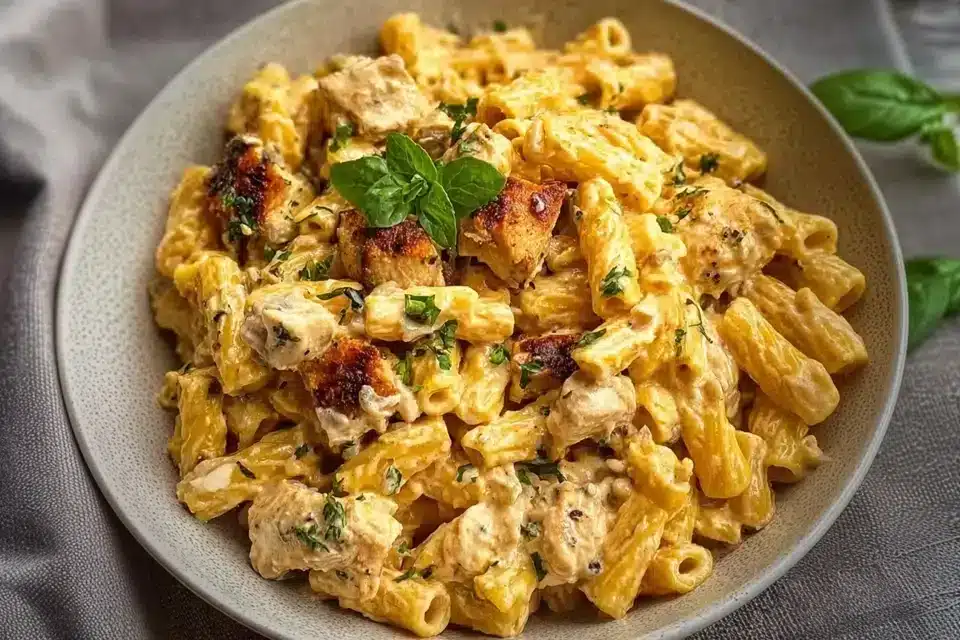 Creamy Chicken Feta Pasta – Einfach & Cremig